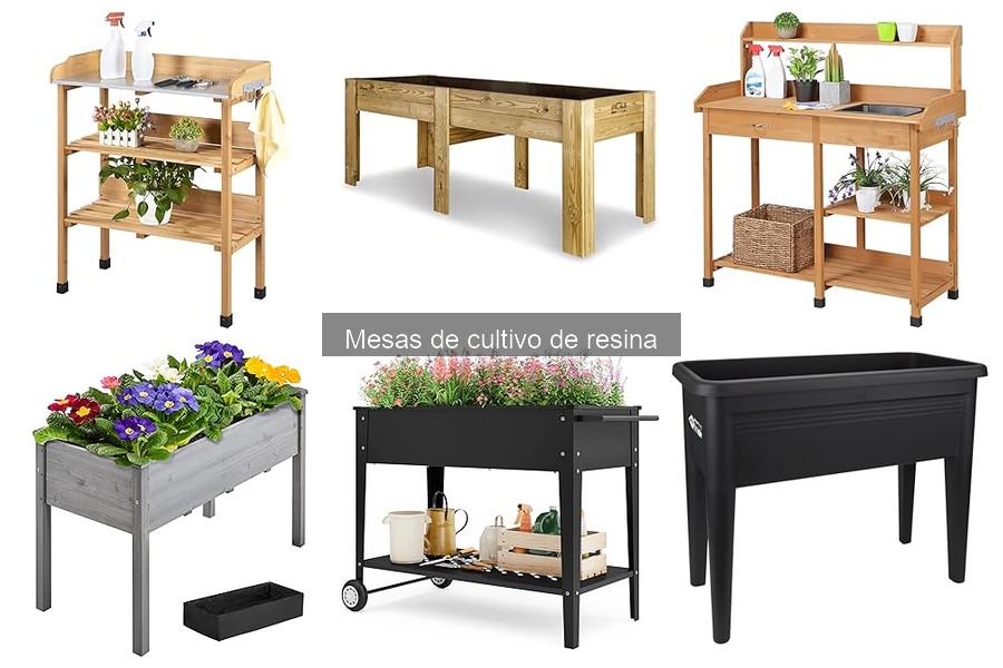 Mesas de cultivo de resina para espacios pequeños: Mejores opciones