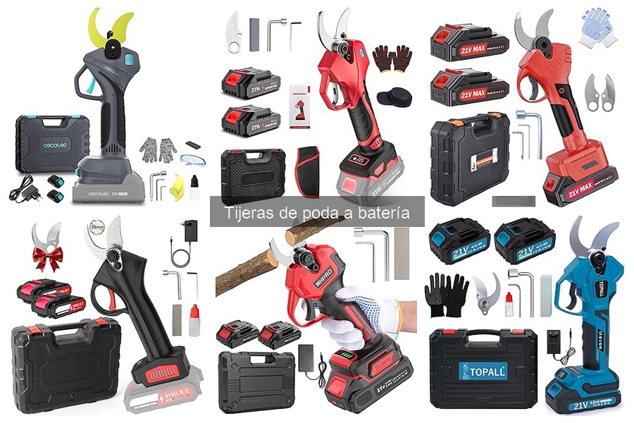 Opiniones sobre las mejores tijeras de poda a batería