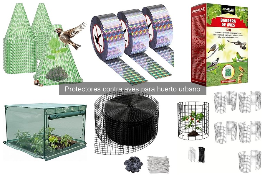 Opiniones sobre protectores contra aves para huertos urbanos