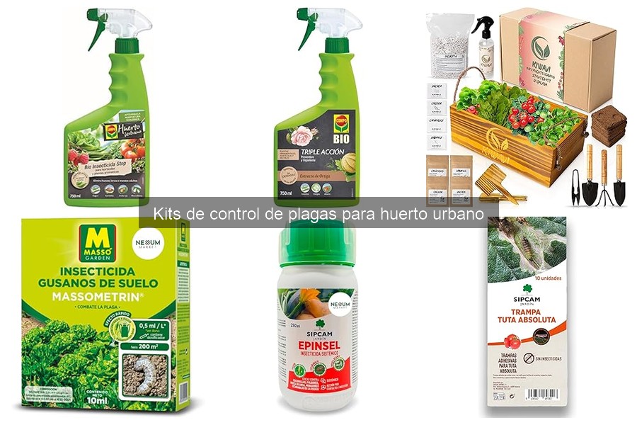 Plagas comunes en huertos urbanos y kits de control