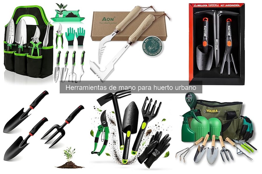 ** Precio de herramientas de mano para huerto urbano: guía de costos