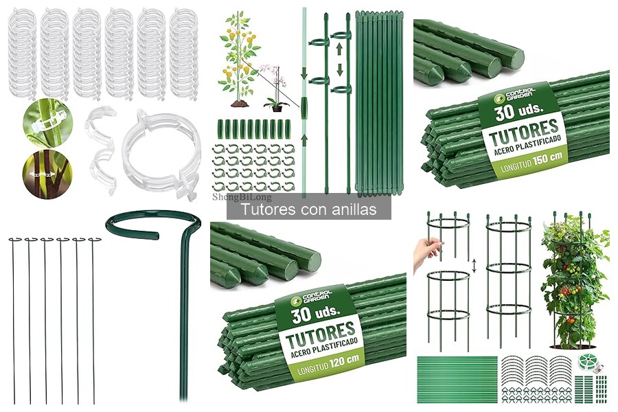 Precio promedio de tutores con anillas para plantas