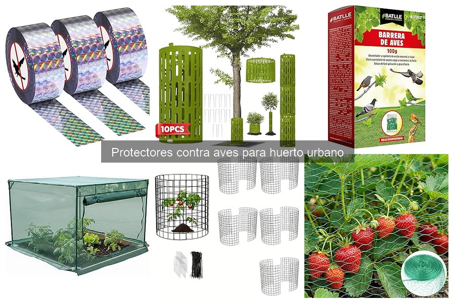 Protectores contra aves para huertos urbanos: ¿Qué son y cómo ayudan?