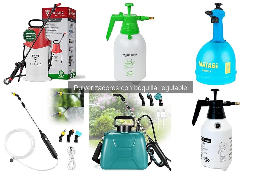 Pulverizadores con Boquilla Regulable para Cultivo en Interiores
