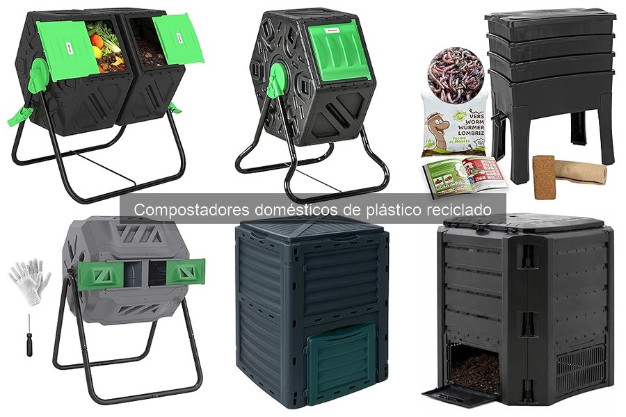 ¿Qué es un compostador doméstico de plástico reciclado?