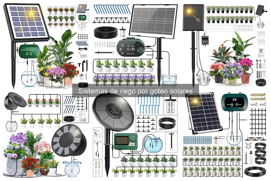 ¿Qué es un sistema de riego por goteo solar?