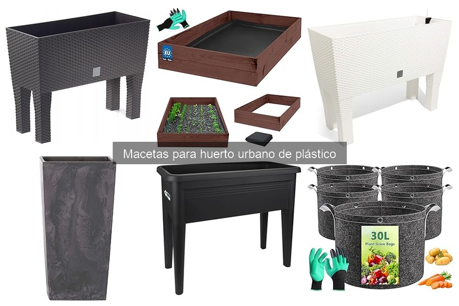 ¿Qué son las macetas de plástico para huerto urbano?