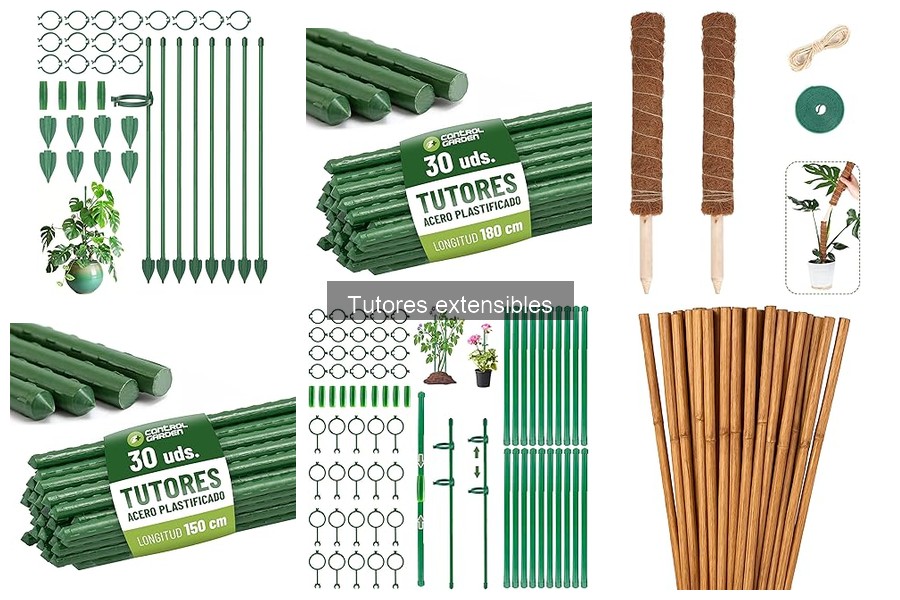 Qué son los tutores extensibles y su uso en huertos urbanos