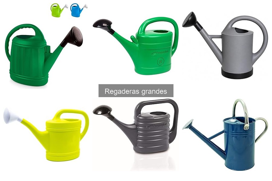 Regaderas grandes con antigoteo y diseño ergonómico