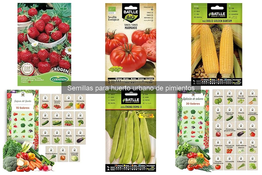 Semillas de Pimientos para Huerto Urbano: Mejores Variedades
