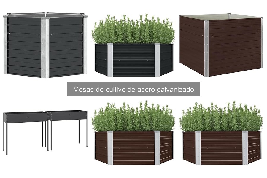Testimonios sobre mesas de cultivo de acero galvanizado