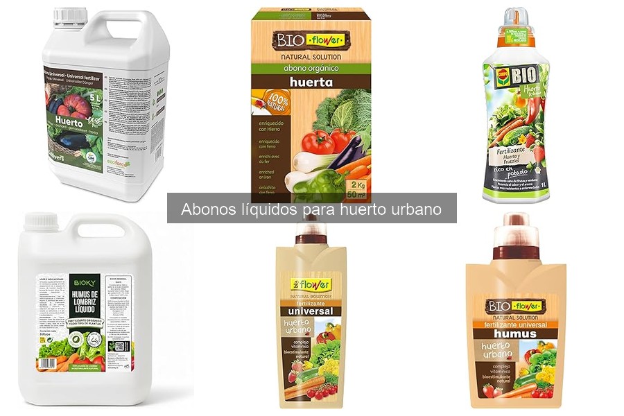 Tipos de abonos líquidos para huerto urbano: guía completa