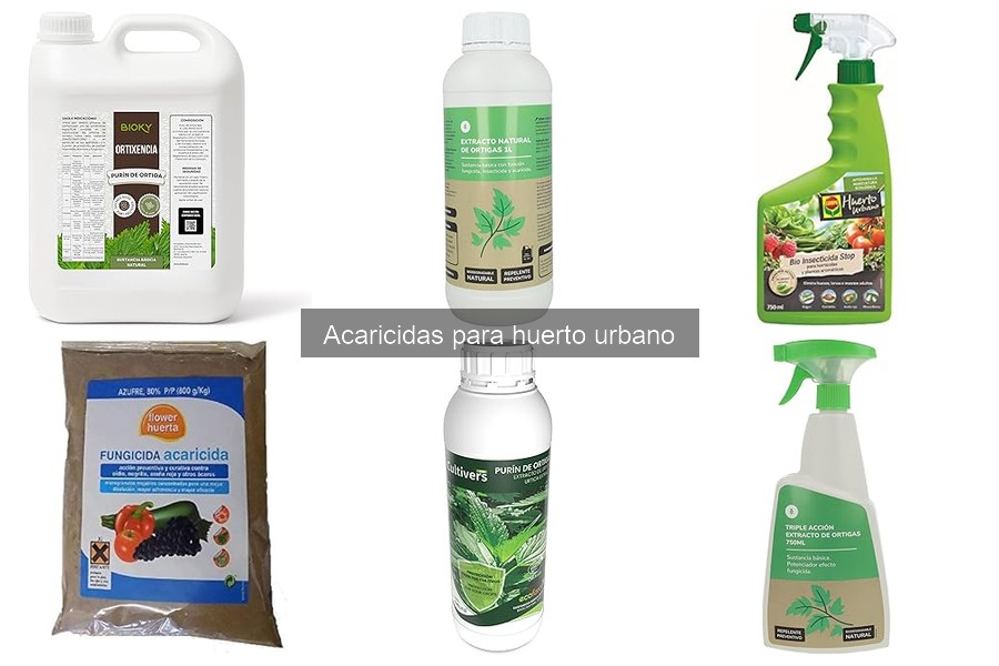 Tipos de acaricidas para huerto urbano: guía completa