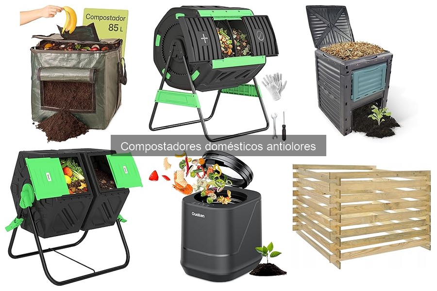 Tipos de compostadores domésticos antiolores: guía completa