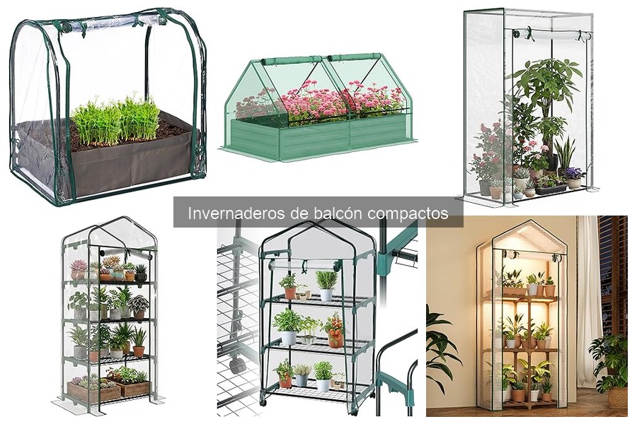 Tipos de invernaderos compactos para balcones y terrazas