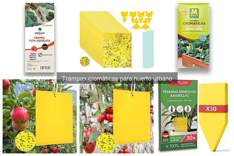 Tipos de Trampas Cromáticas para Huertos Urbanos