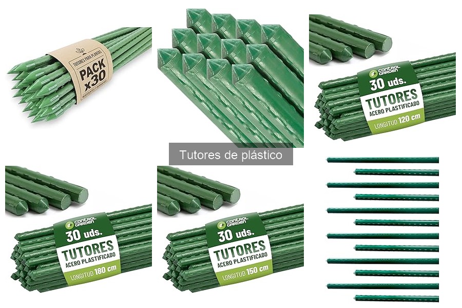 Tipos de tutores de plástico y sus mejores usos