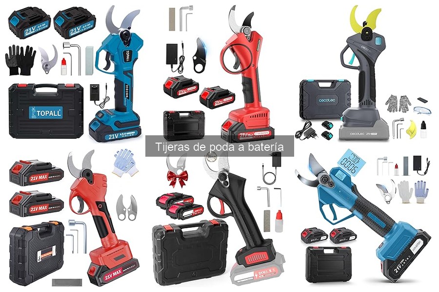 Ventajas y desventajas de las tijeras de poda a batería