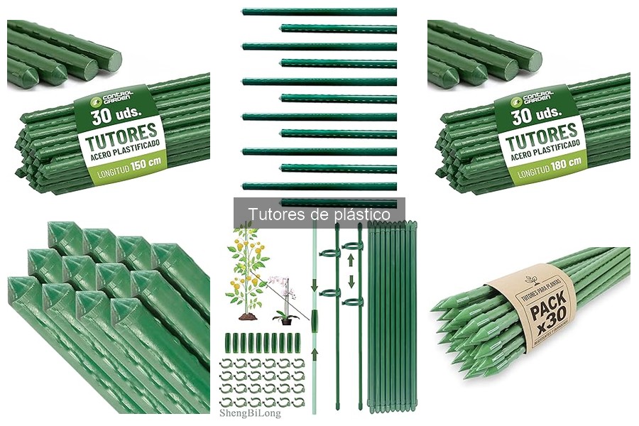 Ventajas y desventajas de los tutores de plástico en jardinería