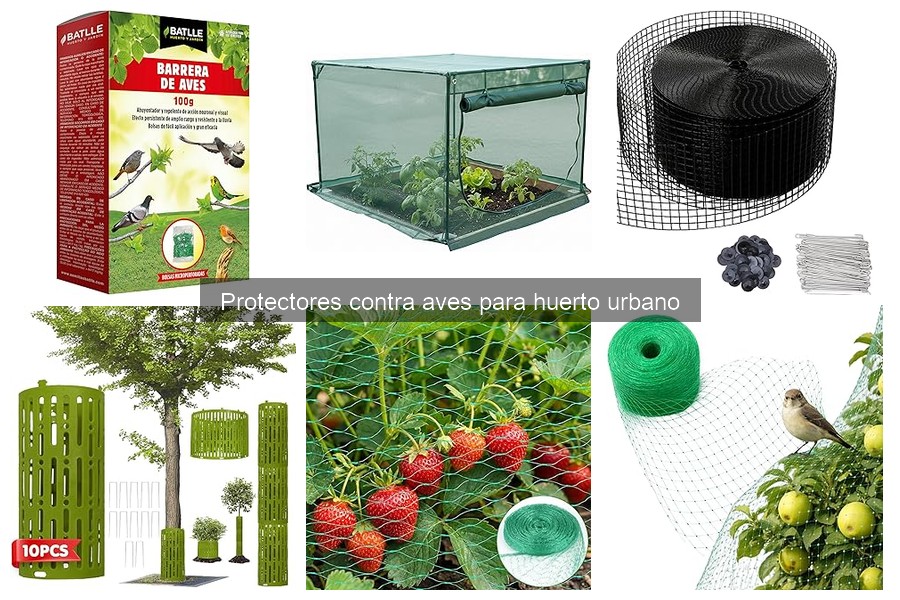 Ventajas y desventajas de protectores contra aves en huertos